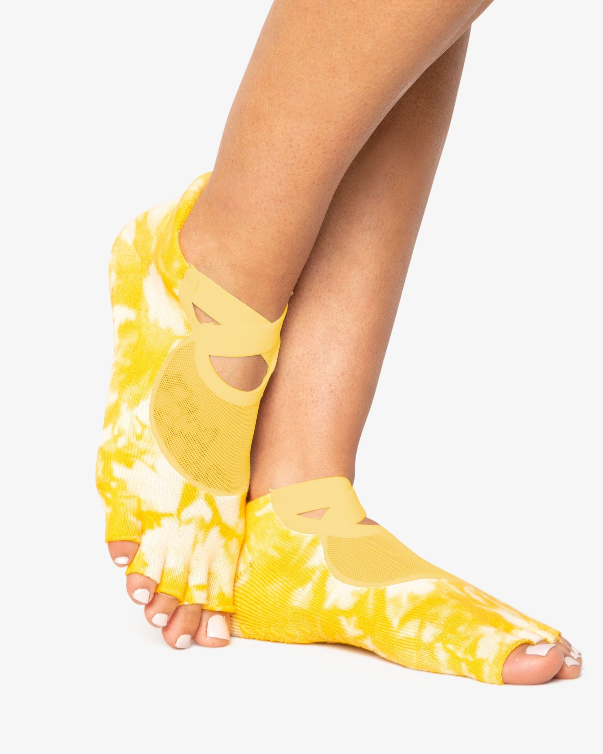 Washout Toeless Grip Sock