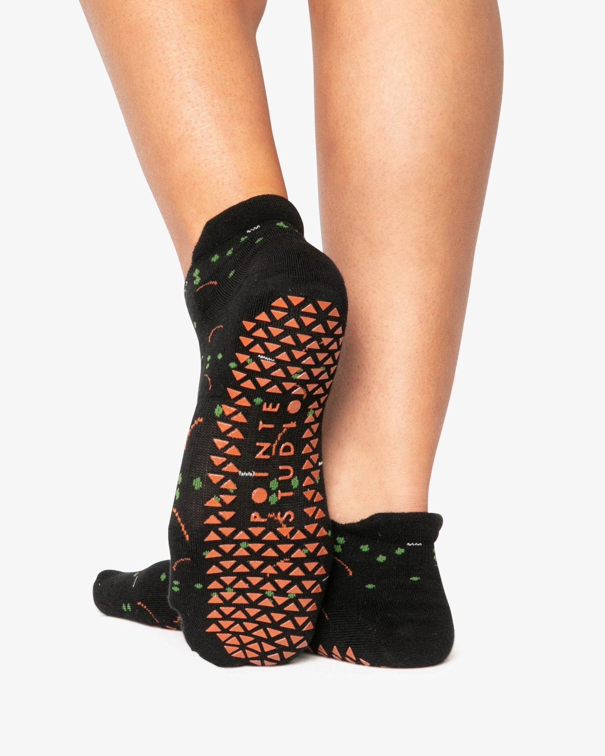 Tick Tock Full Foot Grip Sock