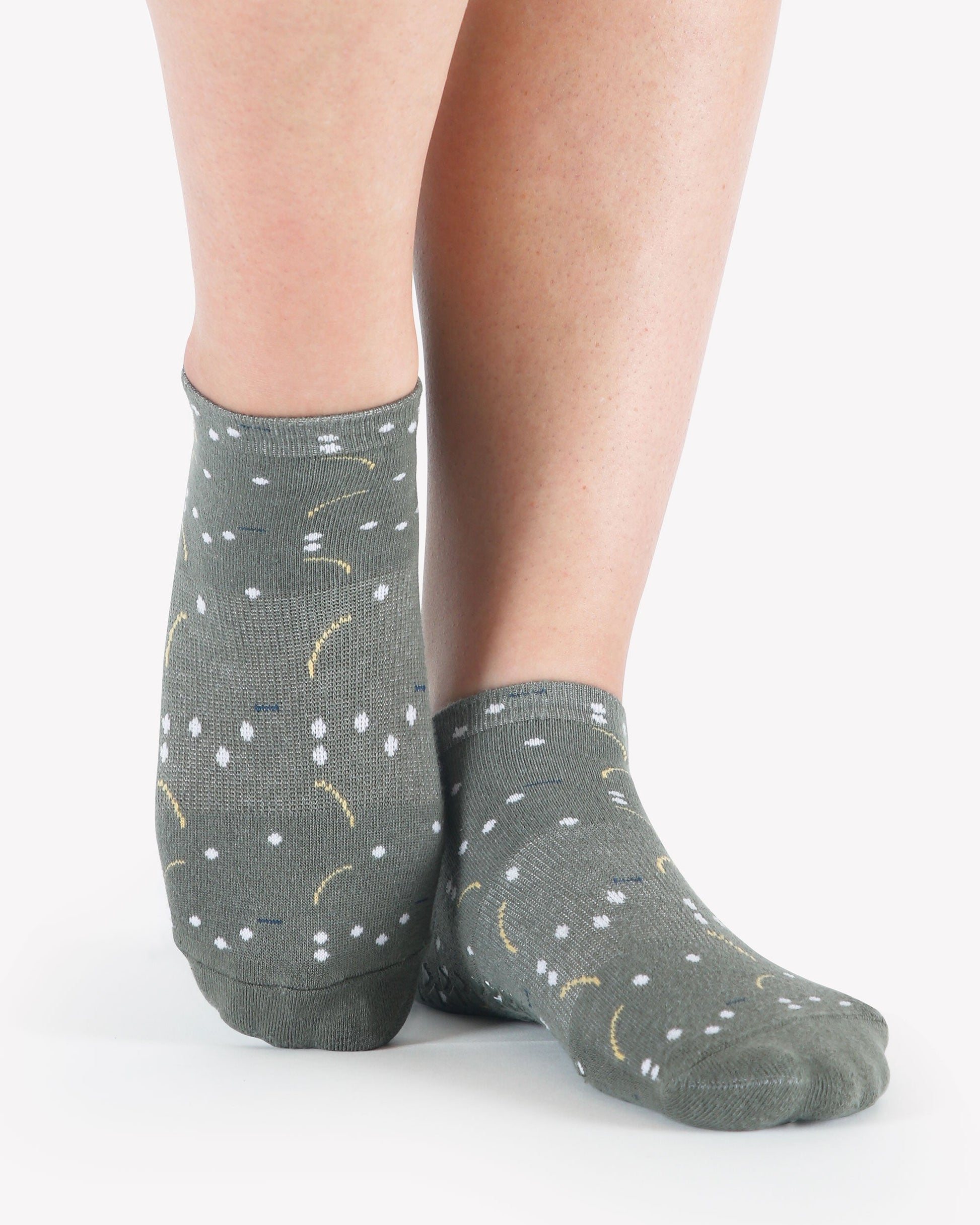 Tick Tock Full Foot Grip Sock