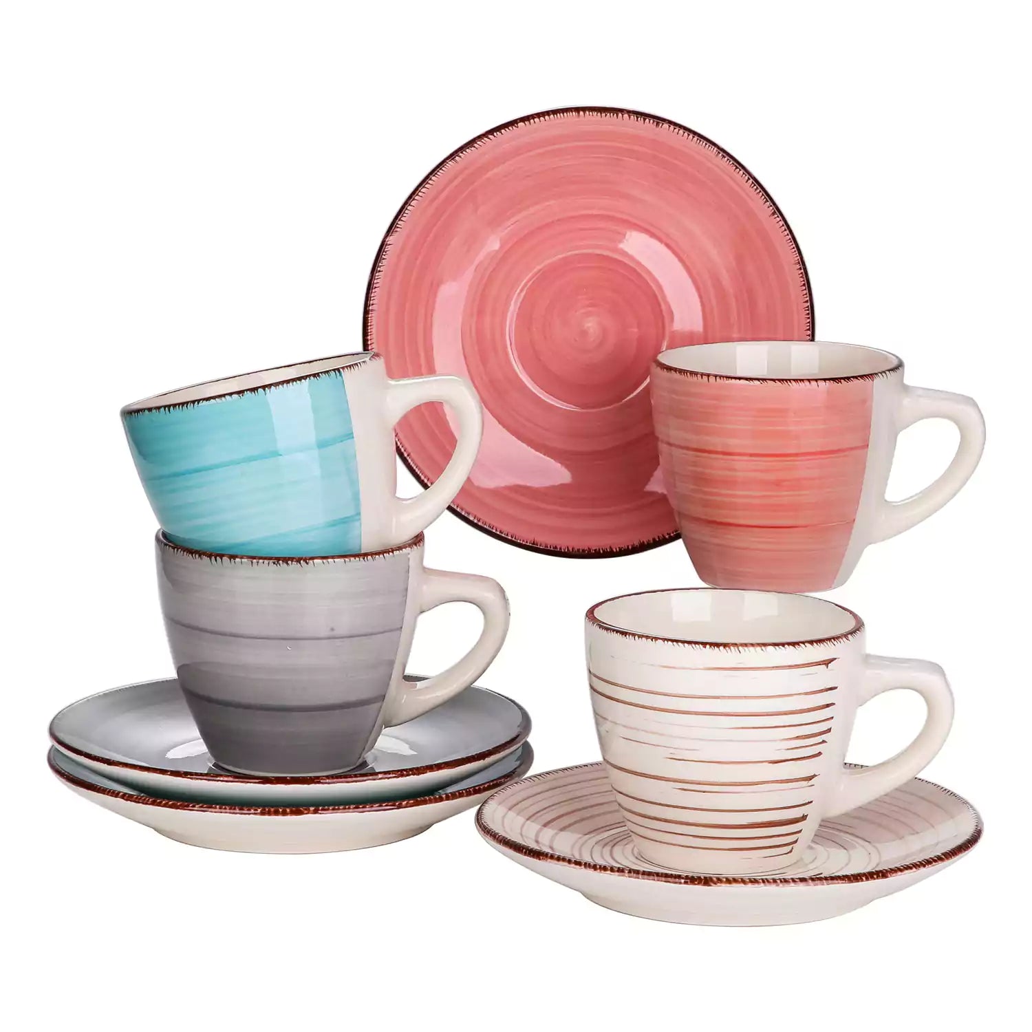 Bella Cups and Saucers Set of 4