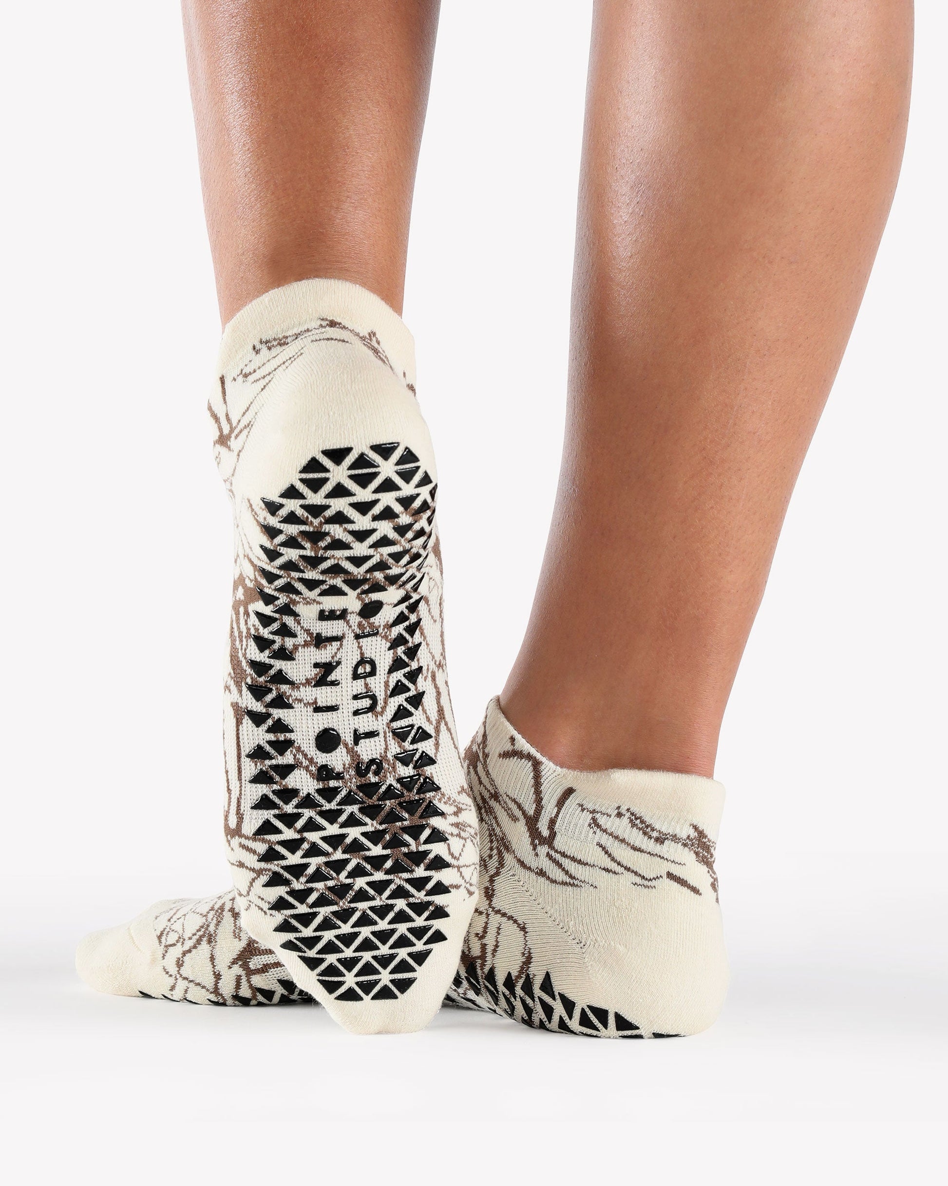 Marble Strap Grip Sock