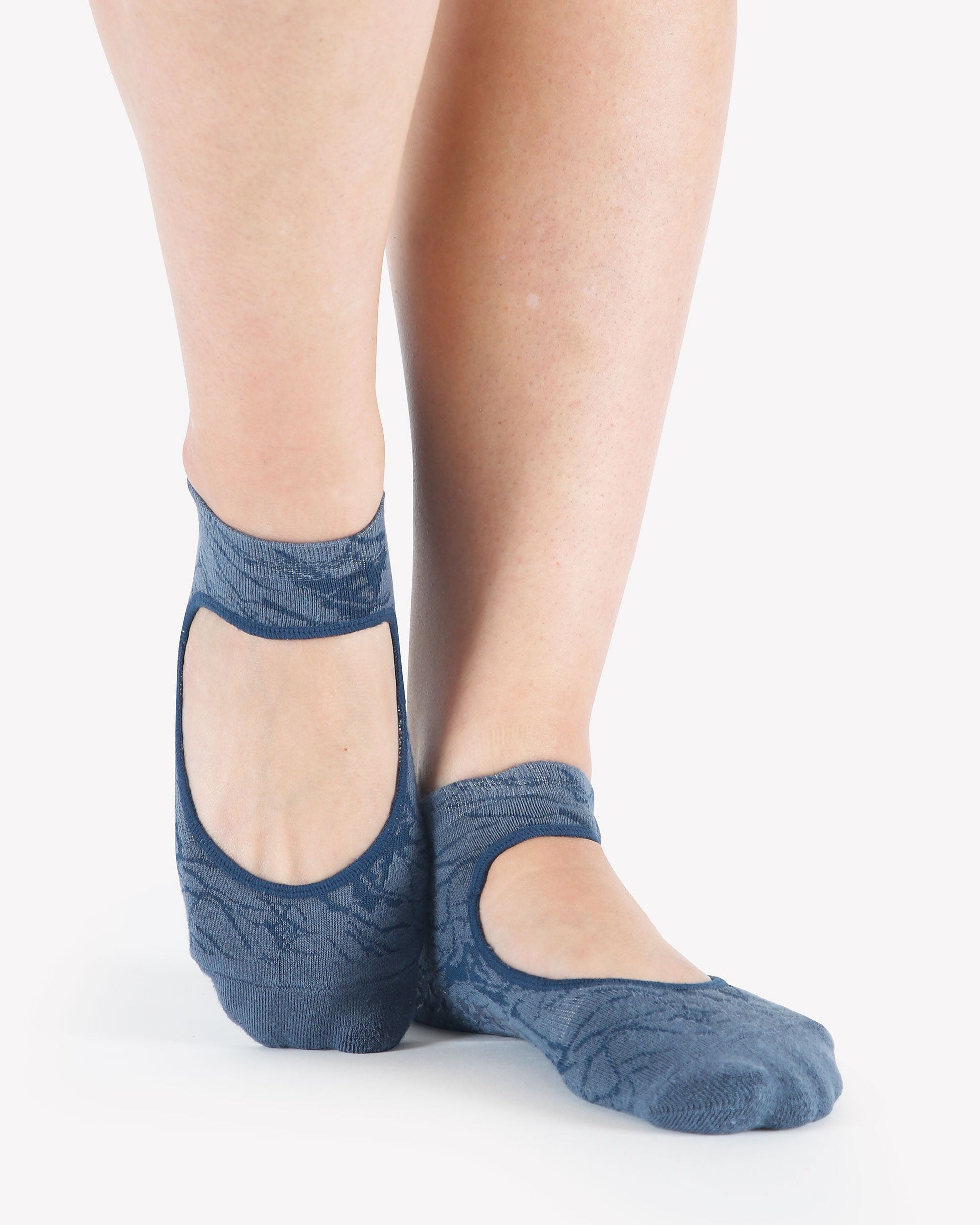 Marble Strap Grip Sock