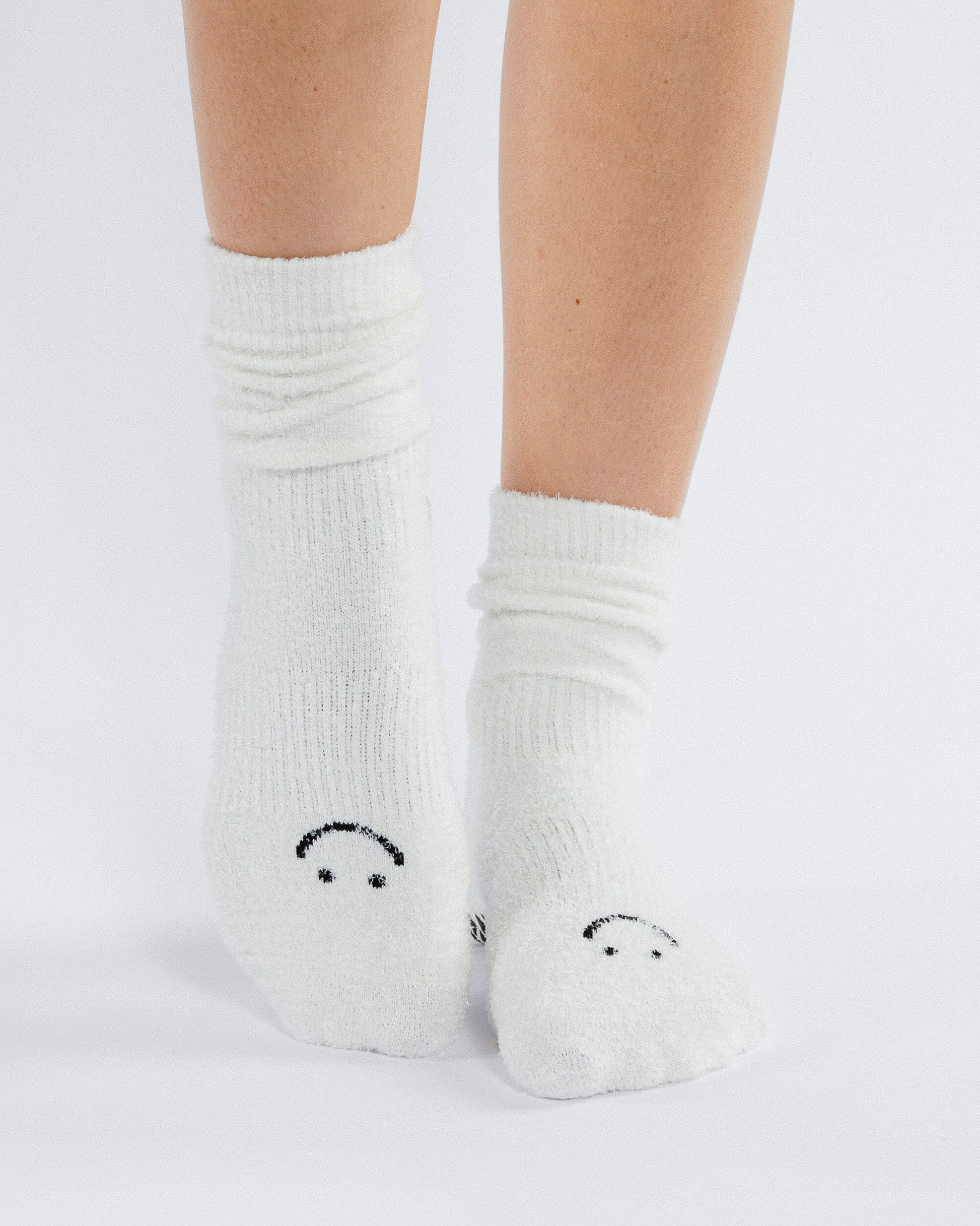 Happy Cloud Crew Grip Sock