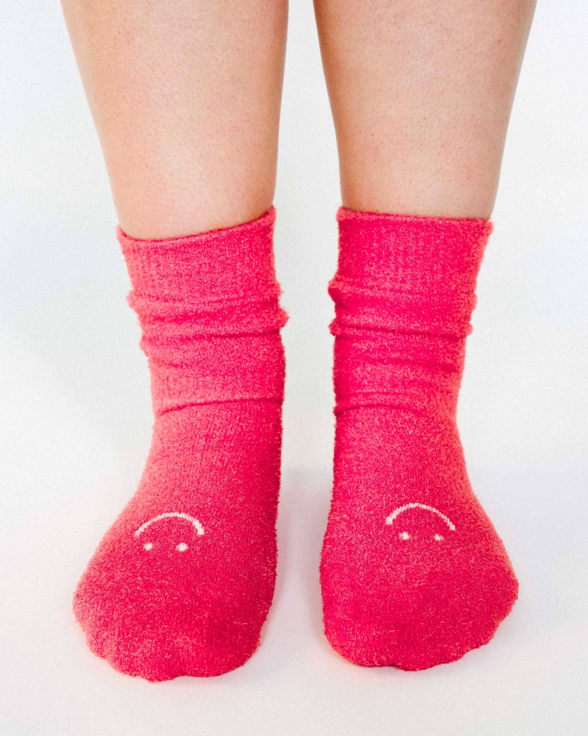 Happy Cloud Crew Grip Sock