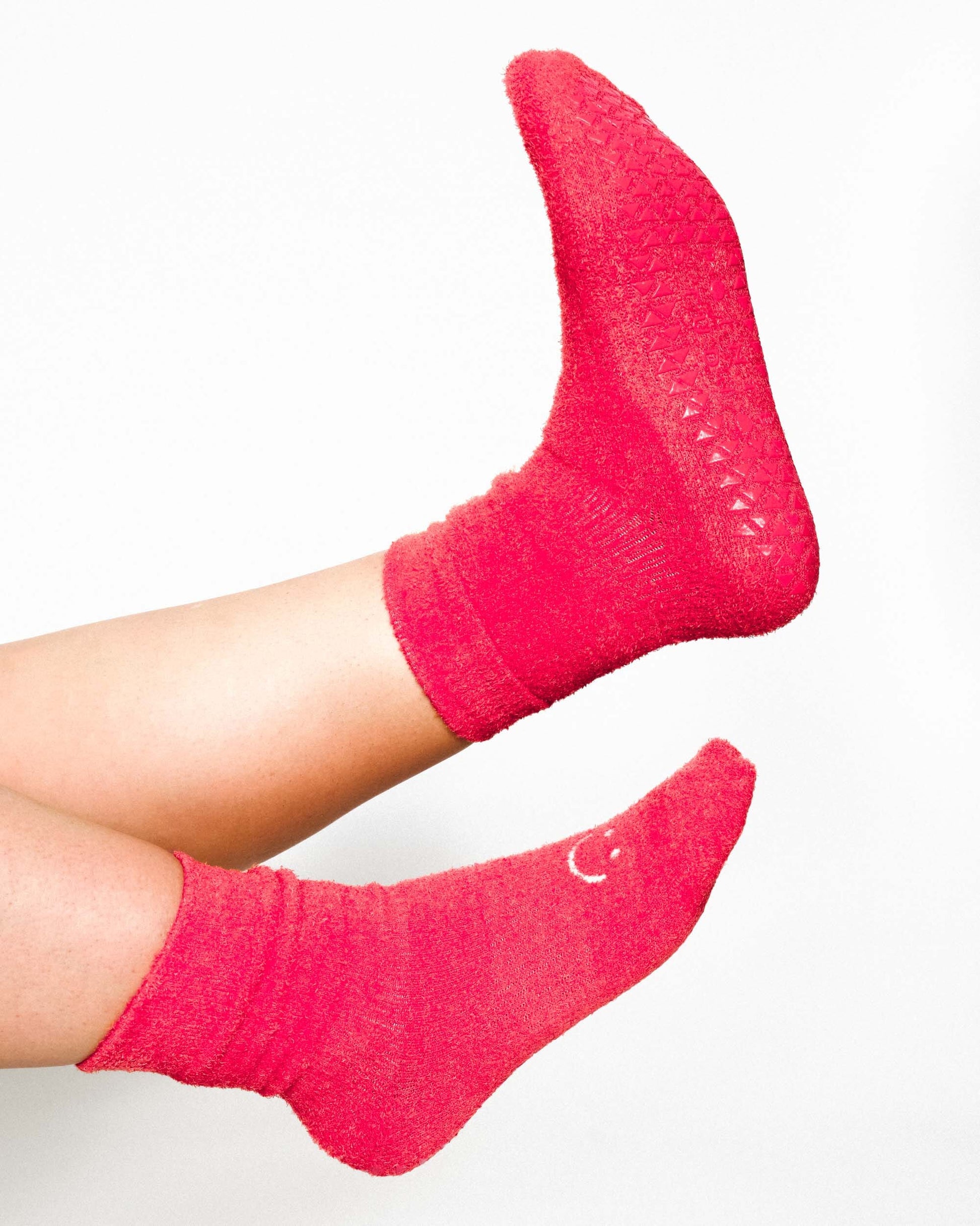 Happy Cloud Crew Grip Sock