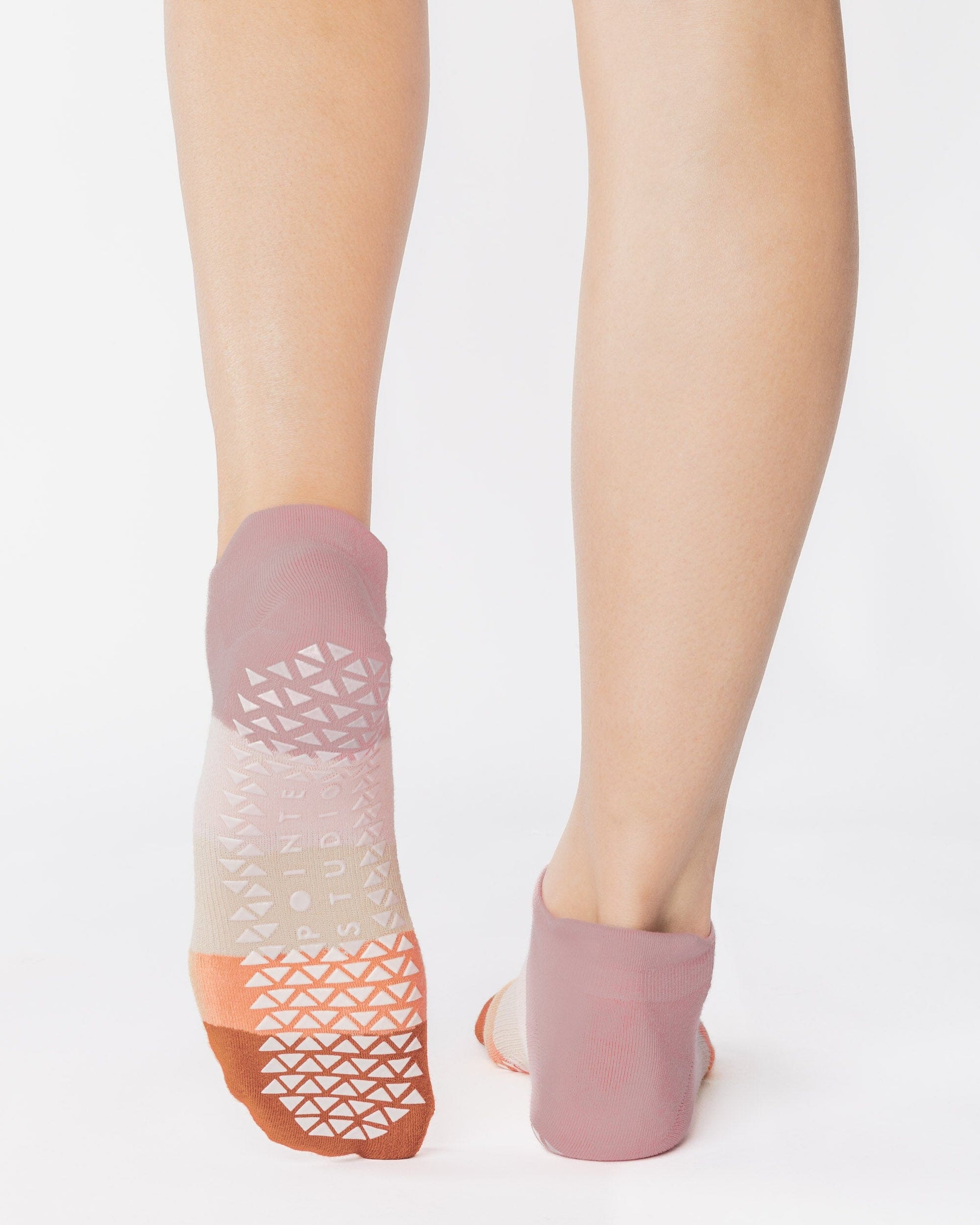 Layered Stripe Full Foot Grip Sock