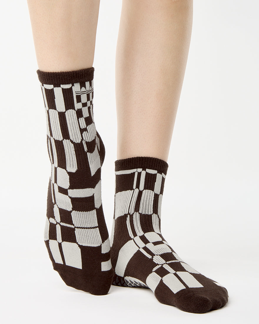 Retro Geo Ankle Grip Sock