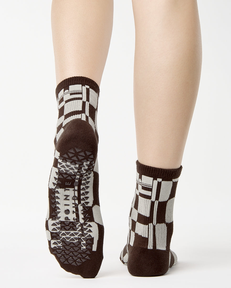 Retro Geo Ankle Grip Sock