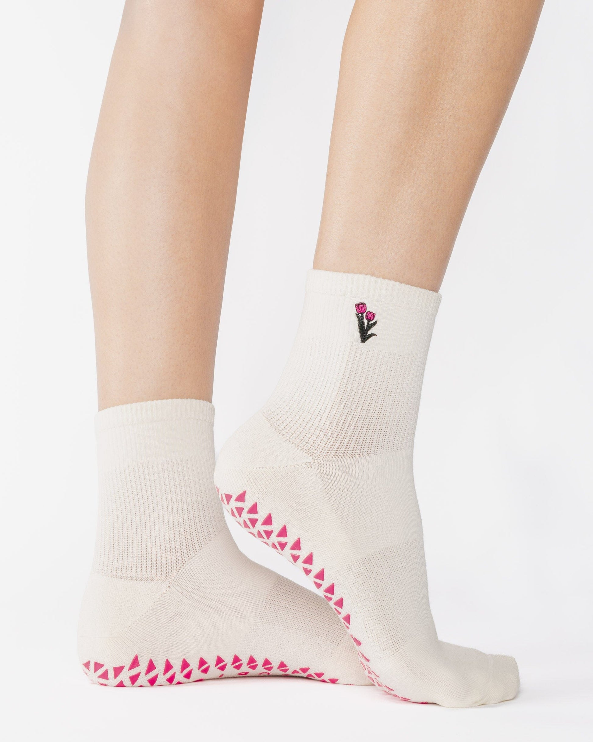 Tulips Ankle Grip Sock