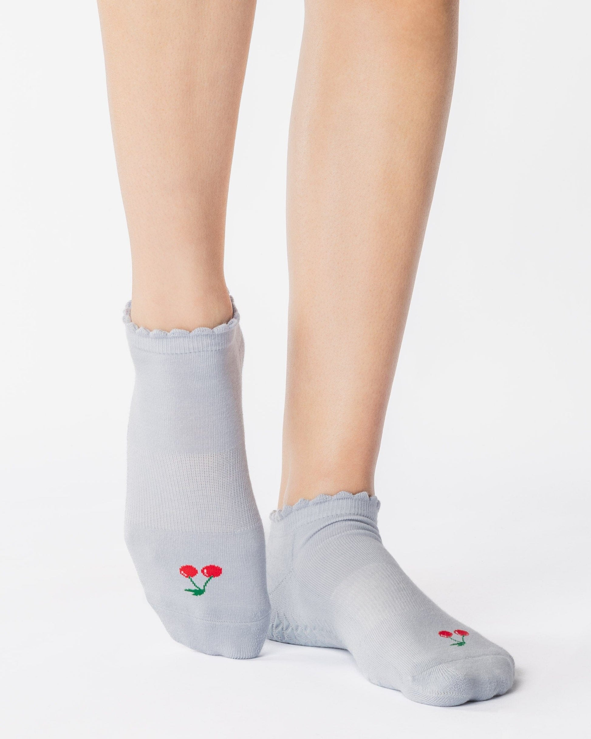 Cherry Full Foot Grip Sock