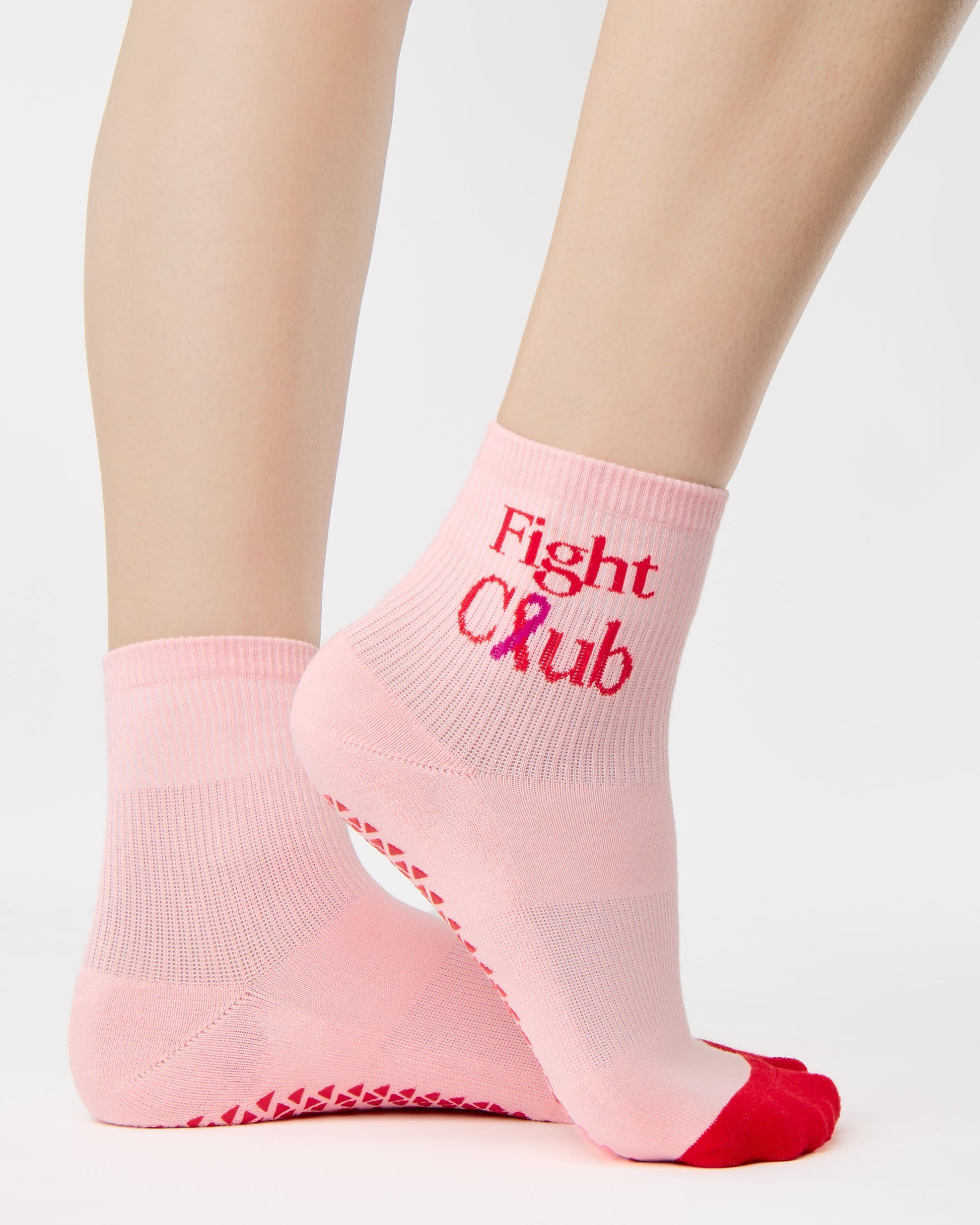 Pointe Studio X Susan G Komen Fight Club Ankle Grip Sock