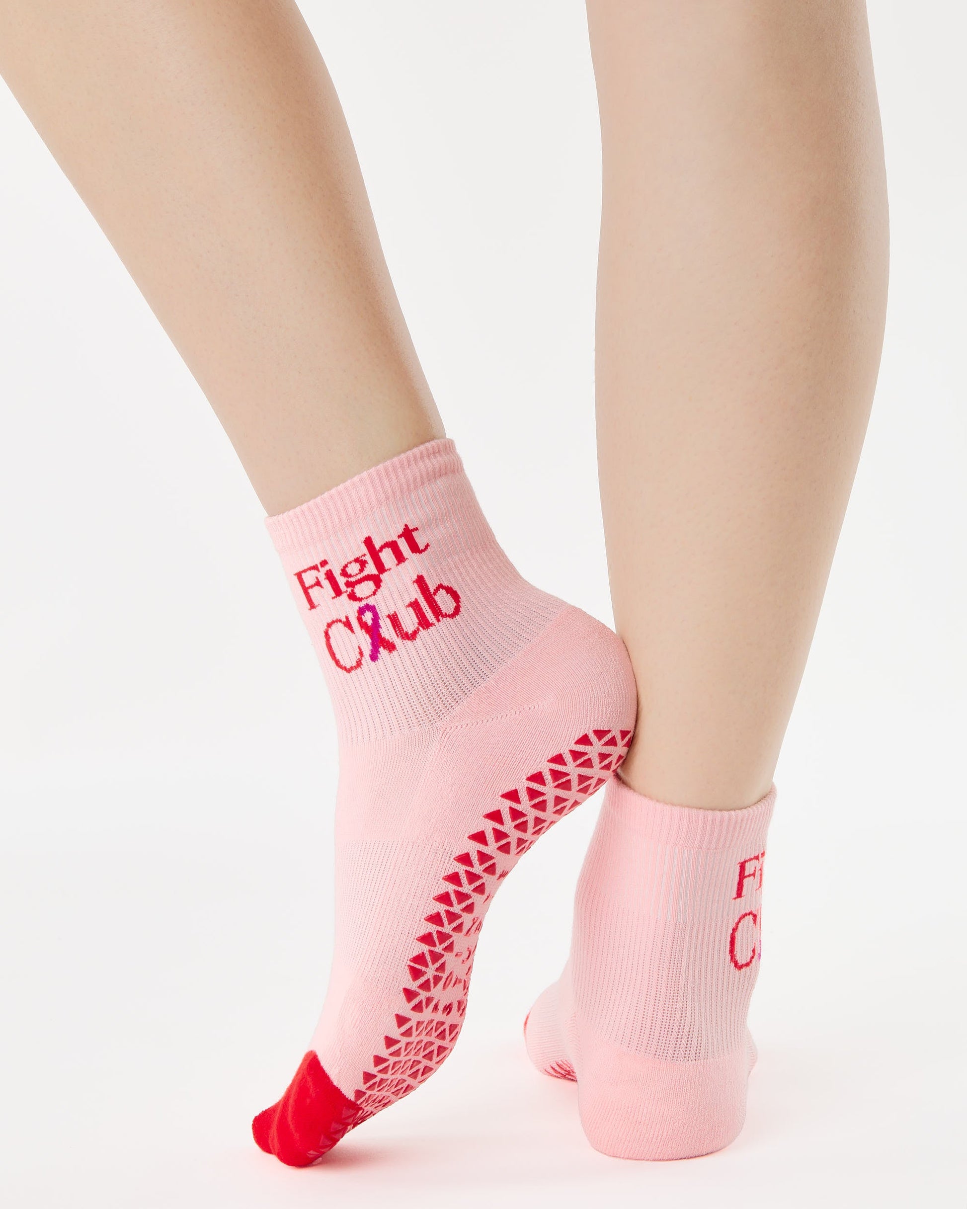 Pointe Studio X Susan G Komen Fight Club Ankle Grip Sock