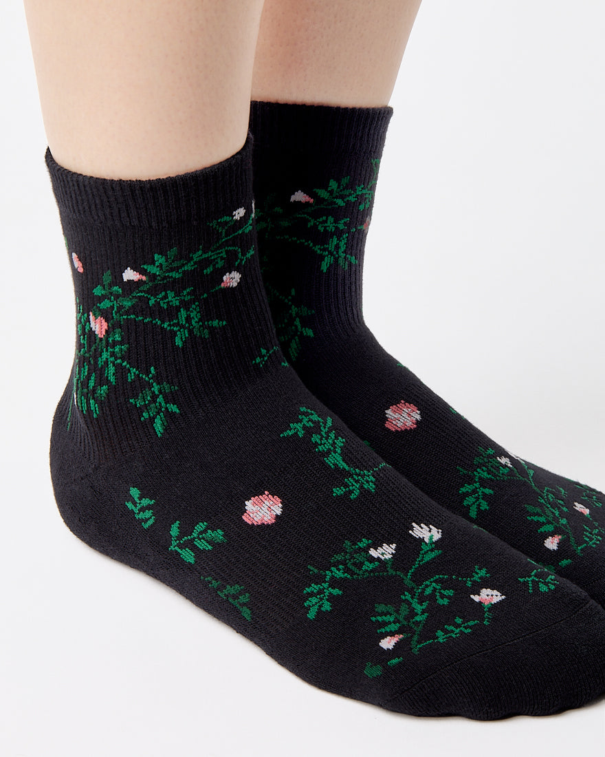 Rose Garden Ankle Grip Sock