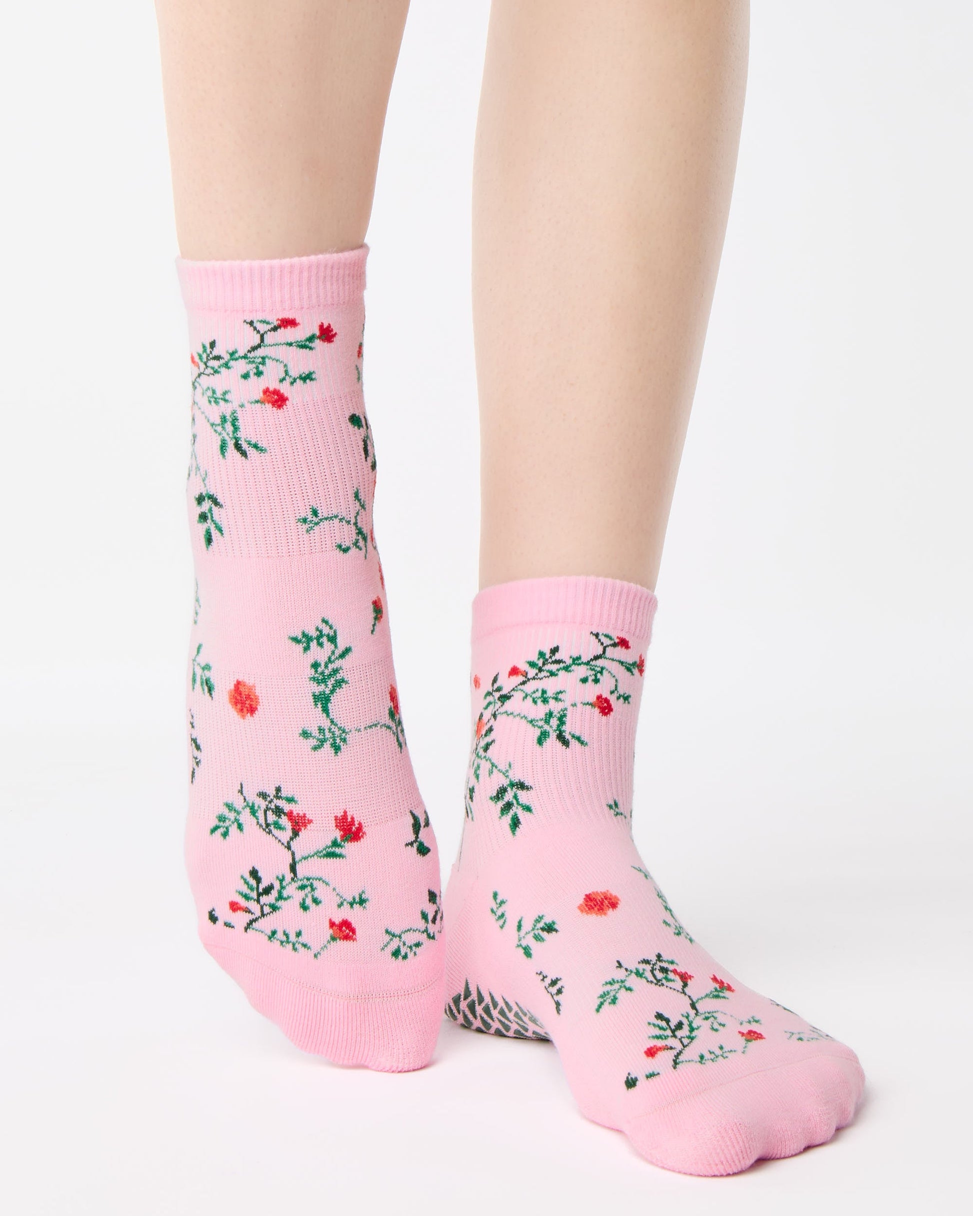 Rose Garden Ankle Grip Sock