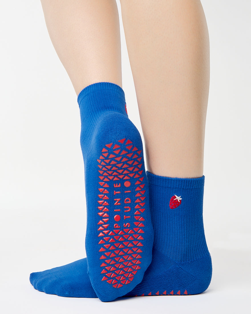 Strawberry Ankle Grip Sock