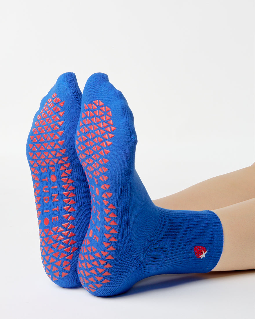 Strawberry Ankle Grip Sock