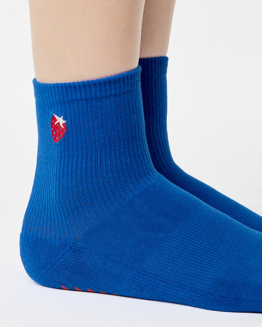 Strawberry Ankle Grip Sock
