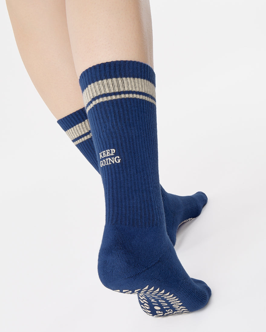 Keep Going Crew Grip Sock
