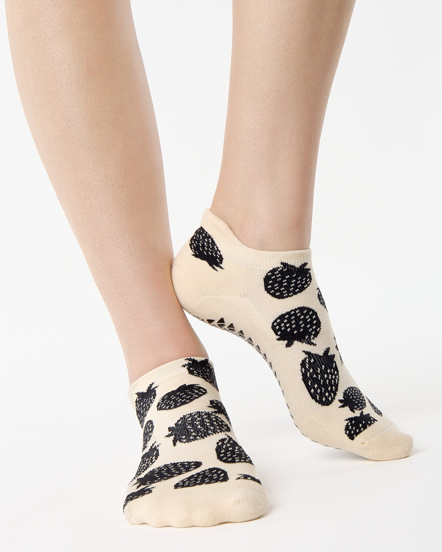 Berry Full Foot Grip Sock