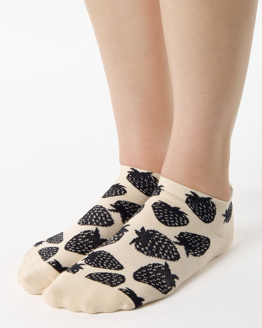 Berry Full Foot Grip Sock