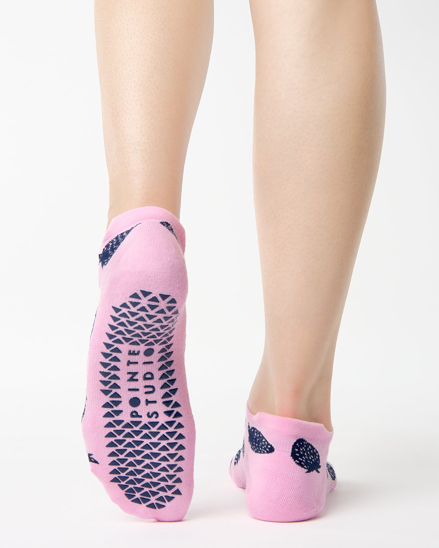 Berry Full Foot Grip Sock
