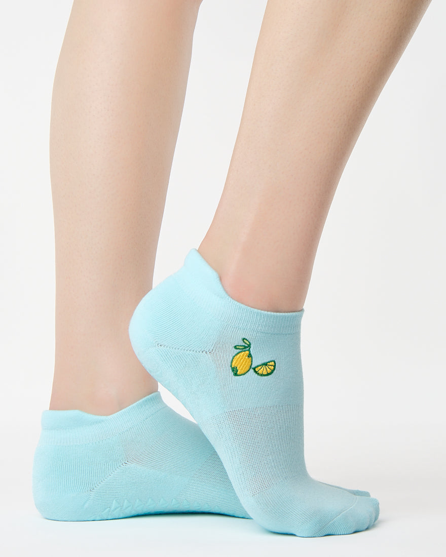 Lemons Full Foot Grip Sock