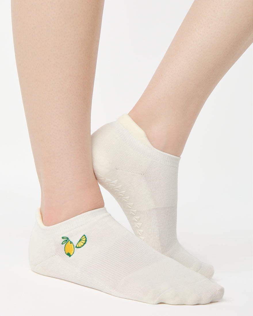 Lemons Full Foot Grip Sock