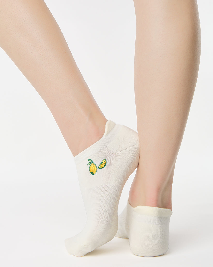 Lemons Full Foot Grip Sock