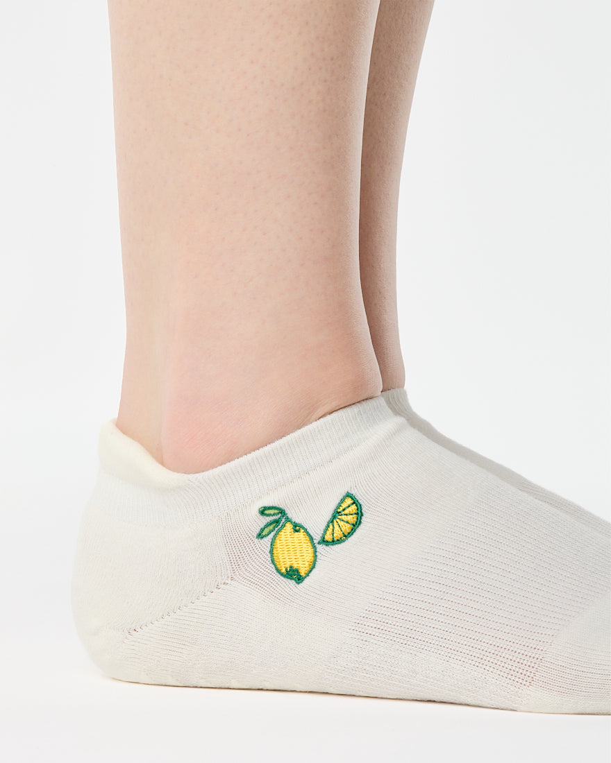 Lemons Full Foot Grip Sock