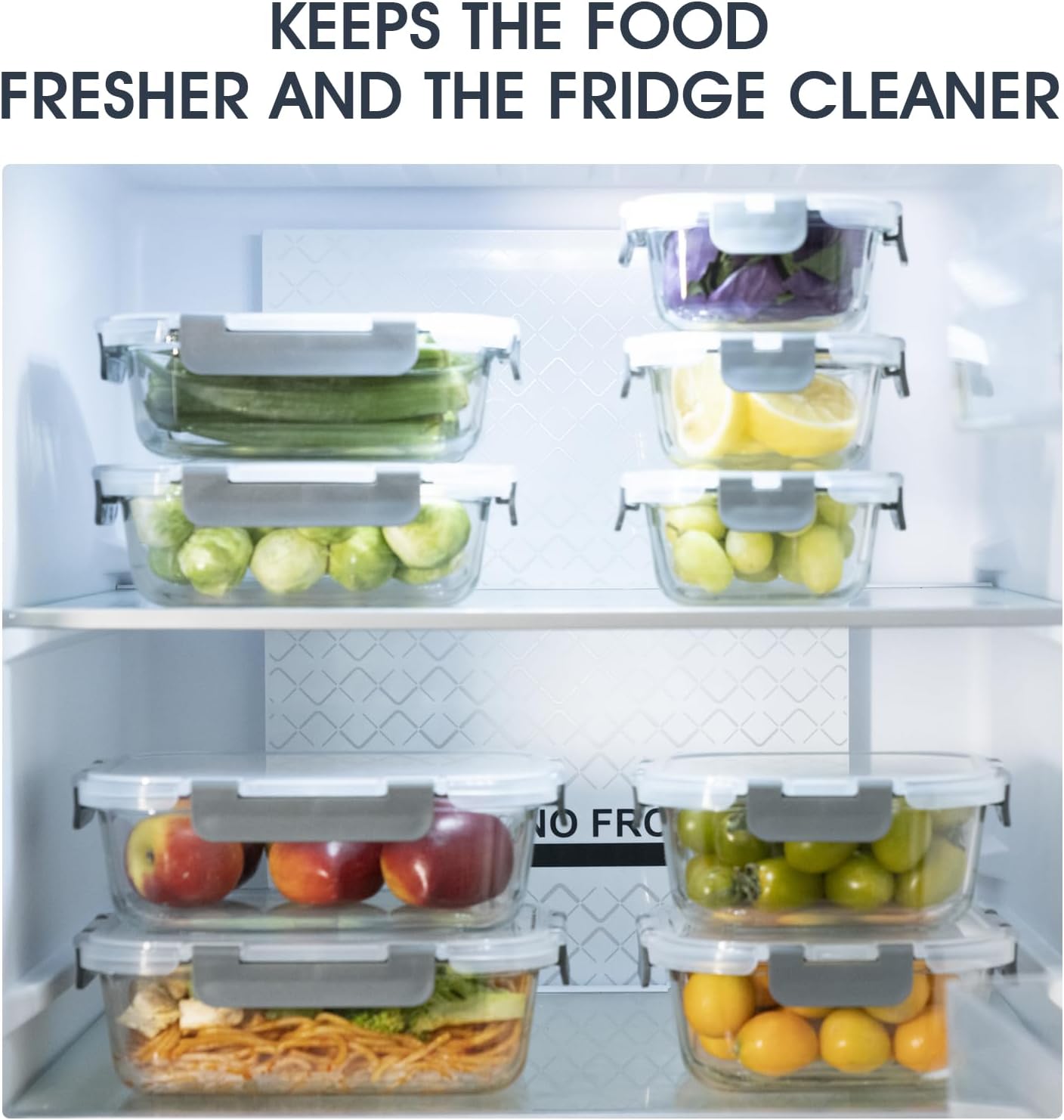 18-Piece Glass Food Storage Containers with Lids, Airtight & BPA-Free