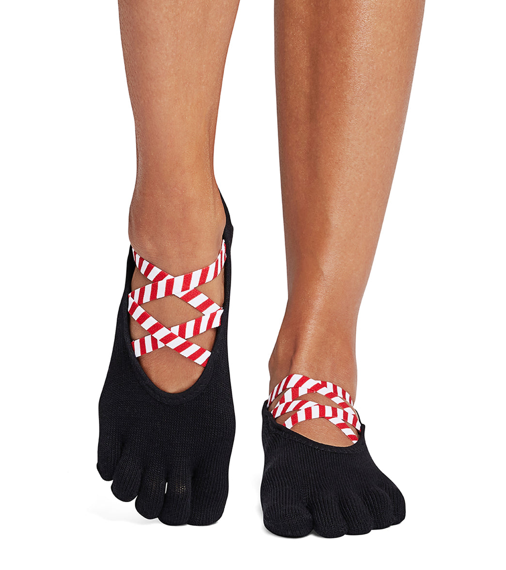 Toesox Elle Full-Toe Yoga Grip Socks
