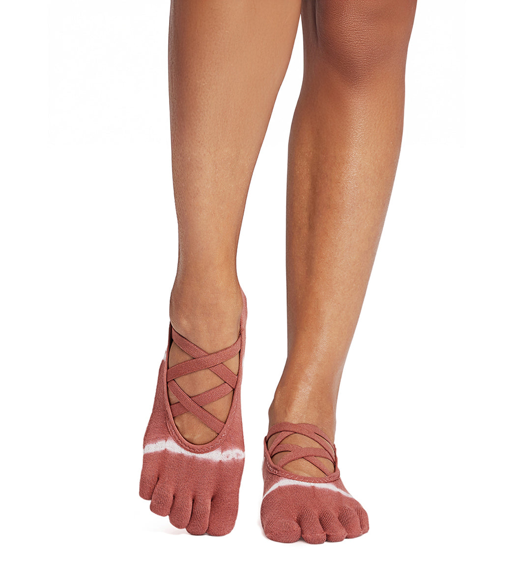 Toesox Elle Full-Toe Yoga Grip Socks