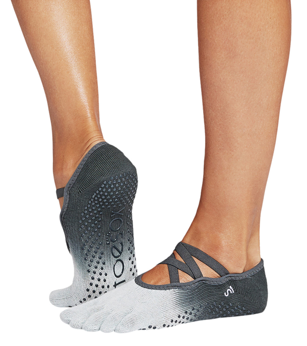 Toesox Elle Full-Toe Yoga Grip Socks