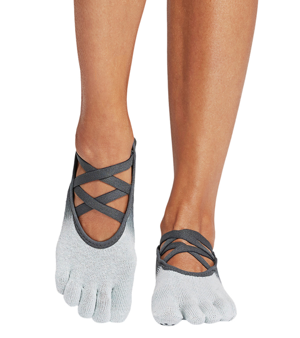Toesox Elle Full-Toe Yoga Grip Socks