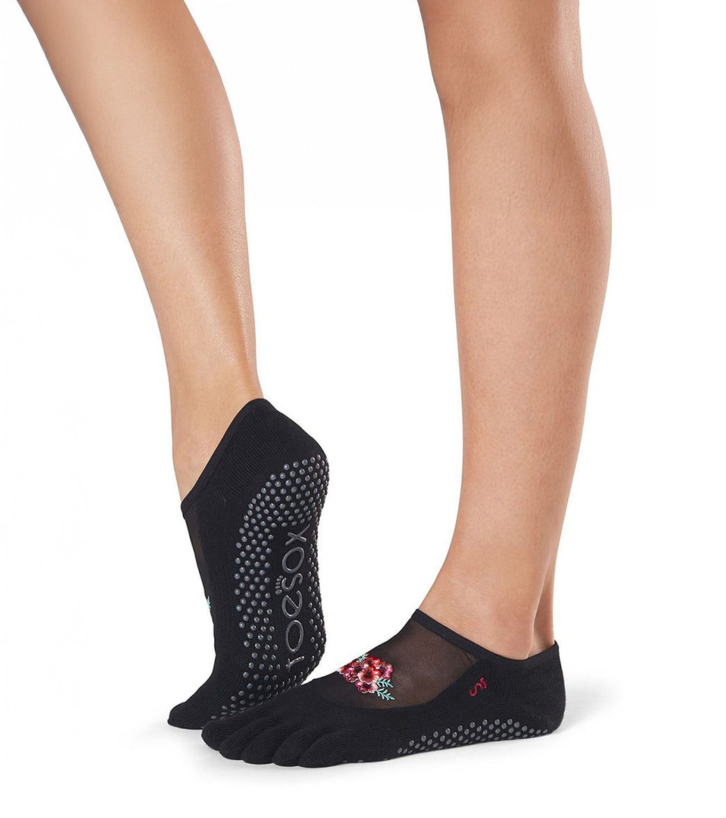 Toesox Luna Full-Toe Yoga Grip Socks