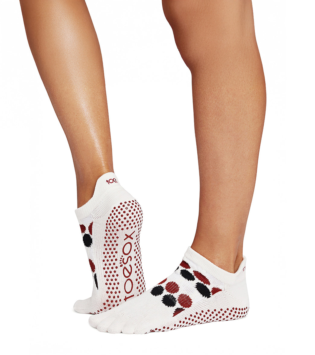 Toesox Grip Full Toe Low Rise Socks
