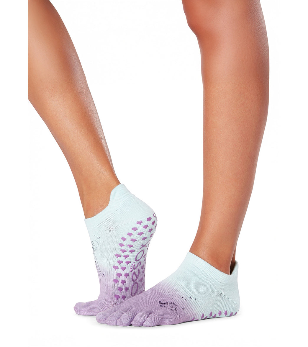 Toesox Grip Full Toe Low Rise Socks