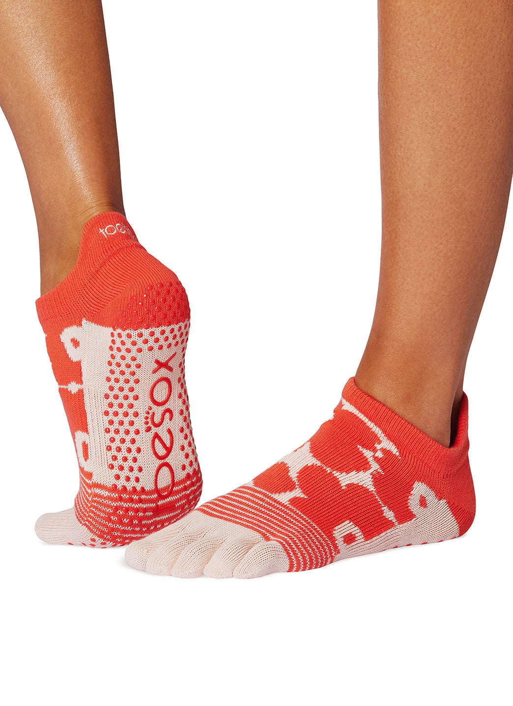 Toesox Grip Full Toe Low Rise Socks