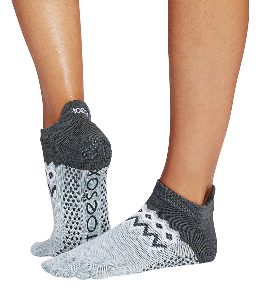 Toesox Grip Full Toe Low Rise Socks