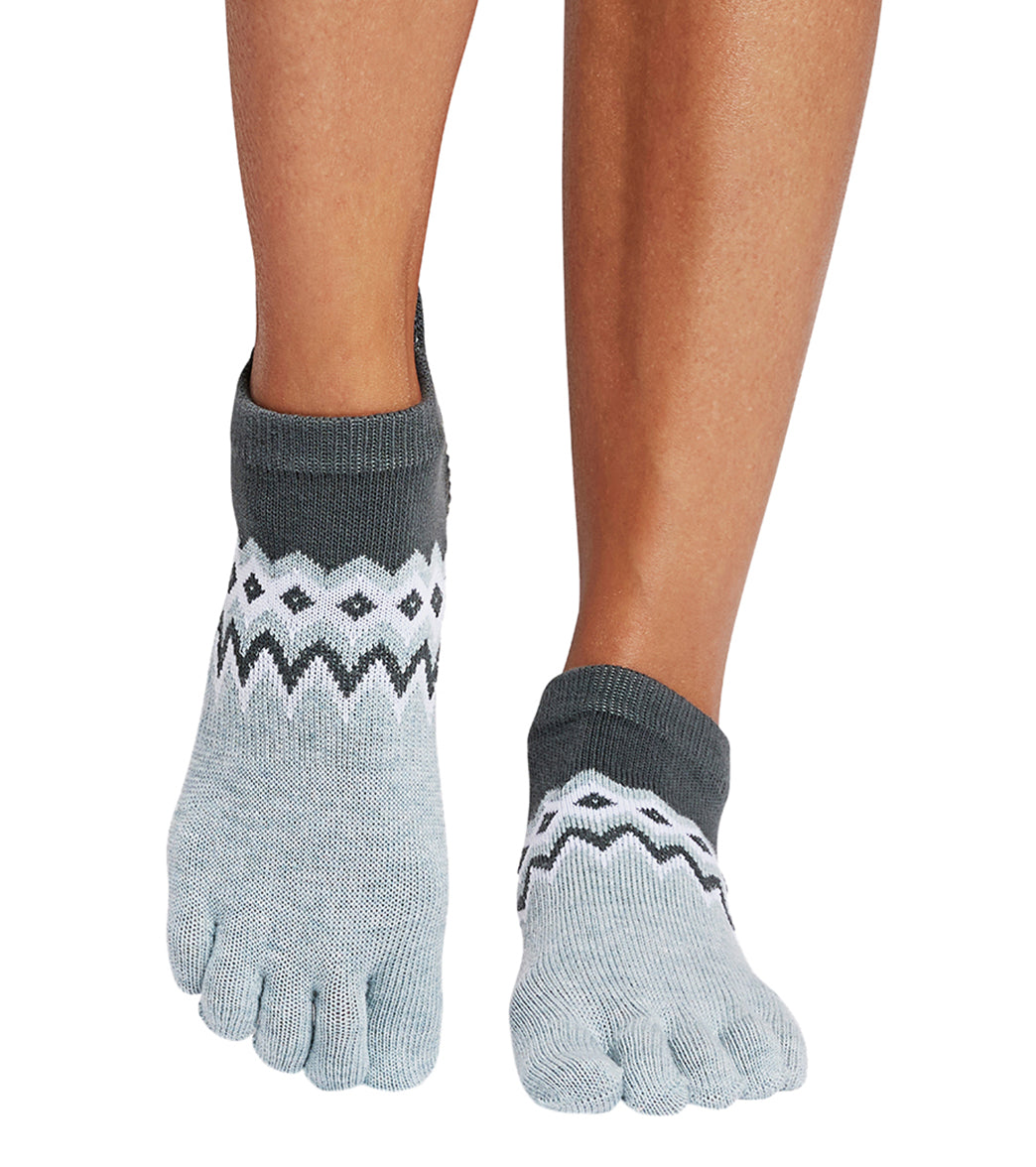 Toesox Grip Full Toe Low Rise Socks