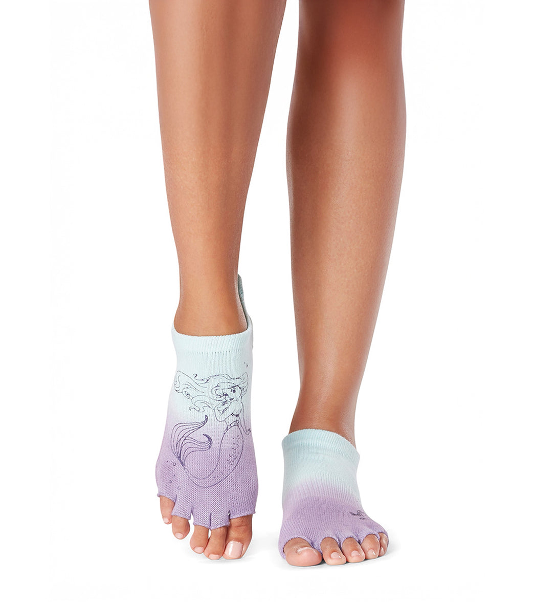 Toesox Grip Half Toe Low Rise Socks