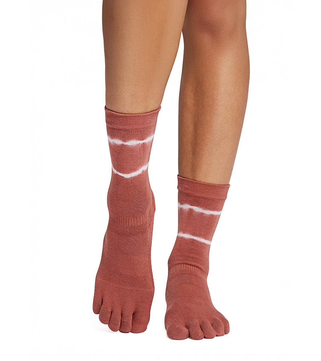 Toesox Crew Full Toe Grip Socks