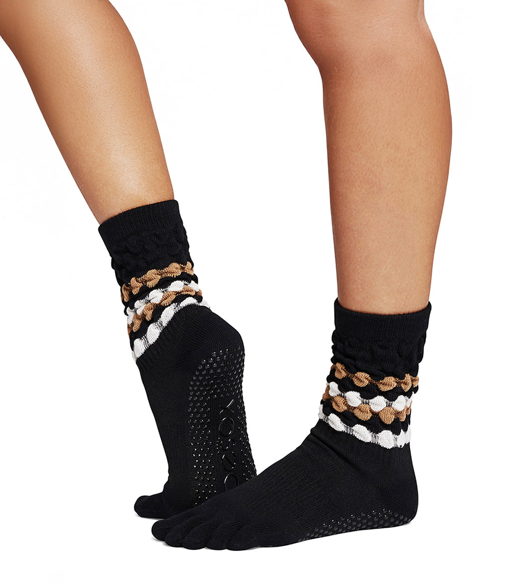 Toesox Crew Full Toe Grip Socks