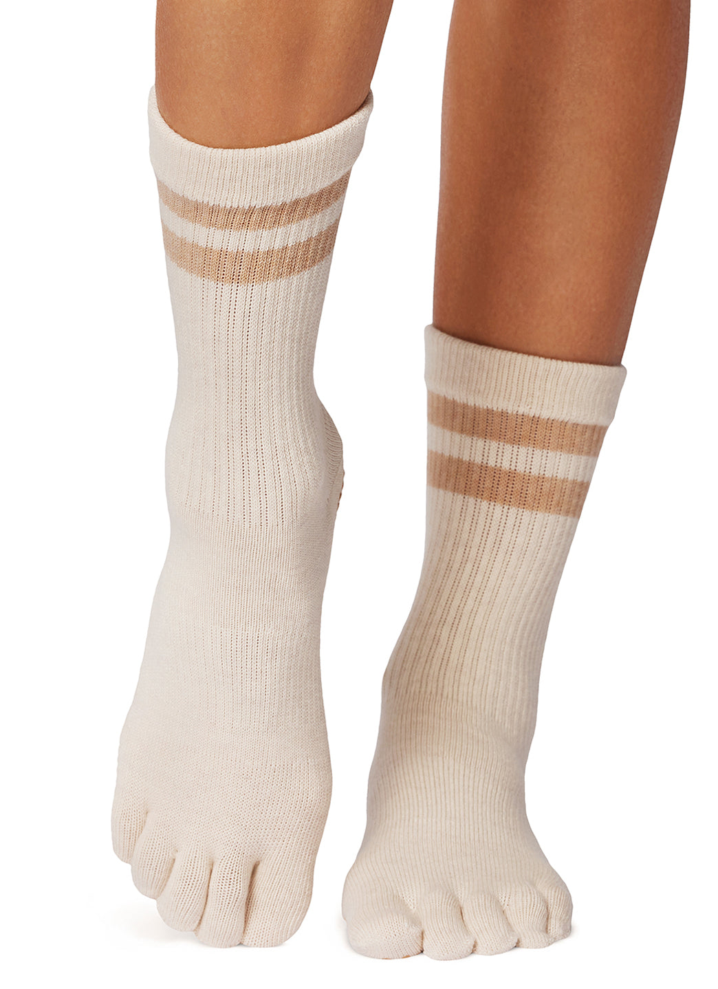 Toesox Crew Full Toe Grip Socks