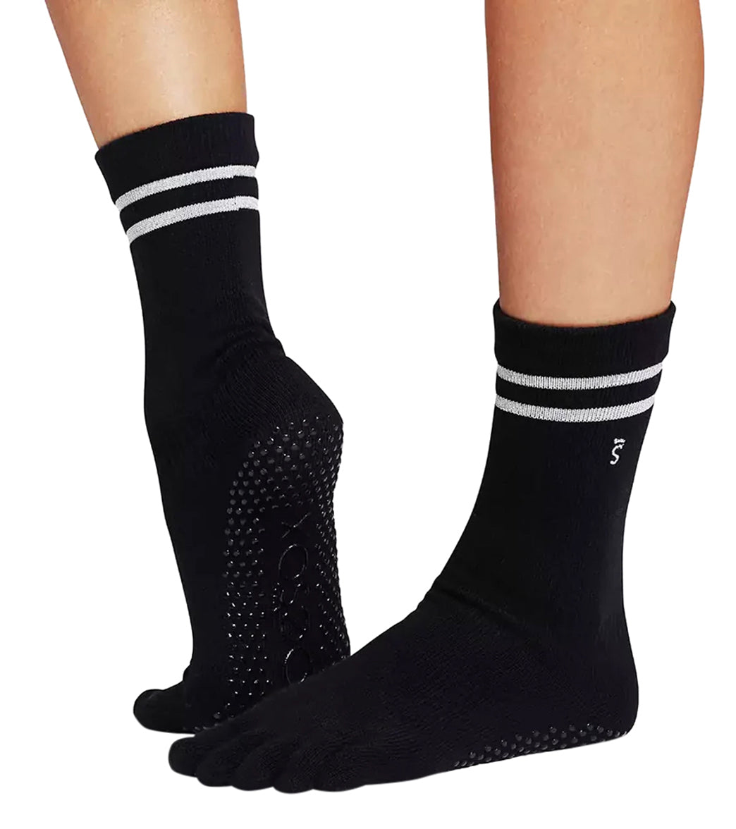 Toesox Crew Full Toe Grip Socks