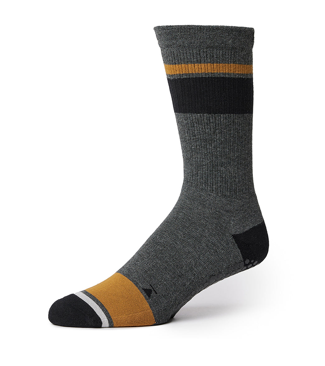 BASE 33 Unisex Crew Yoga Grip Socks