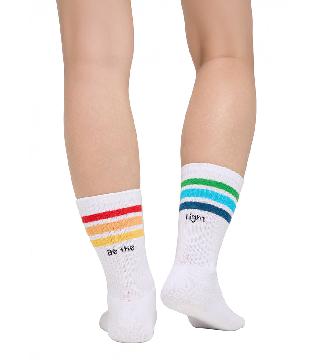 Spiritual Gangster Rays of Light Crew Sock