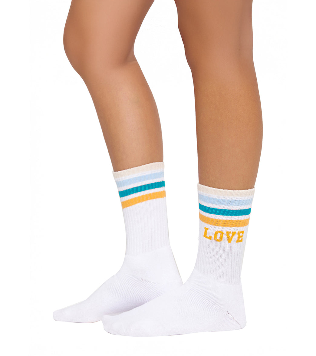 Spiritual Gangster Love Crew Sock