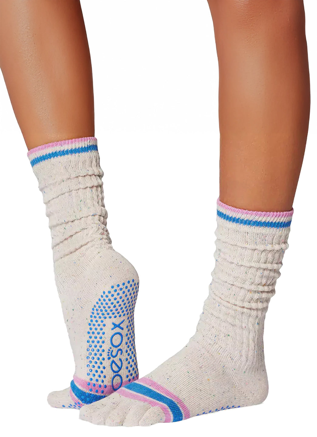 Toesox Slouch Full-Toe Grip Socks