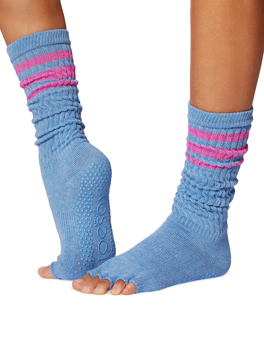 Toesox Slouch Half-Toe Grip Socks